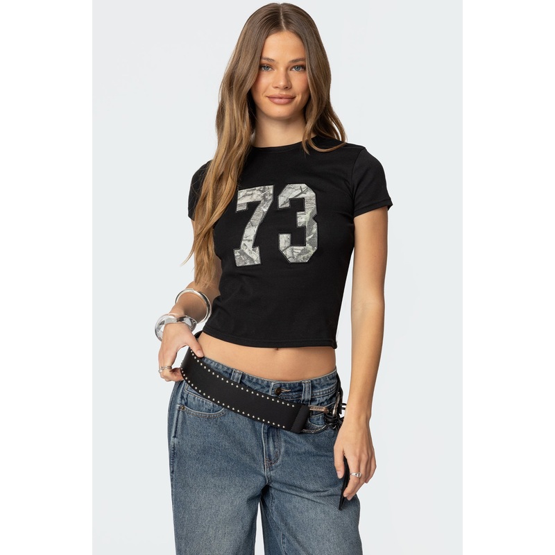 Camo 73 T Shirt BLACK XS