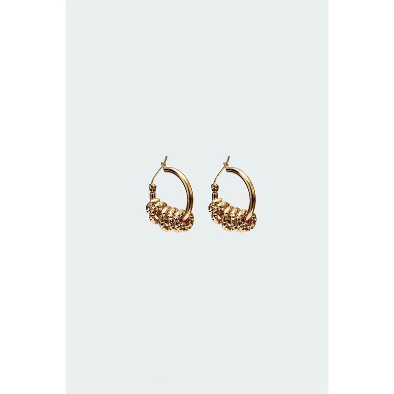 Coil Hoop Earrings GOLD OS