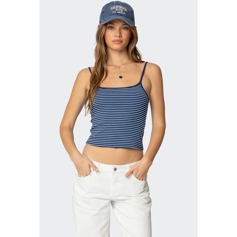 Miller Striped Tank Top BLUE XS