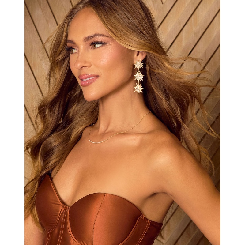 Fireworks Statement Earrings Gold O/S