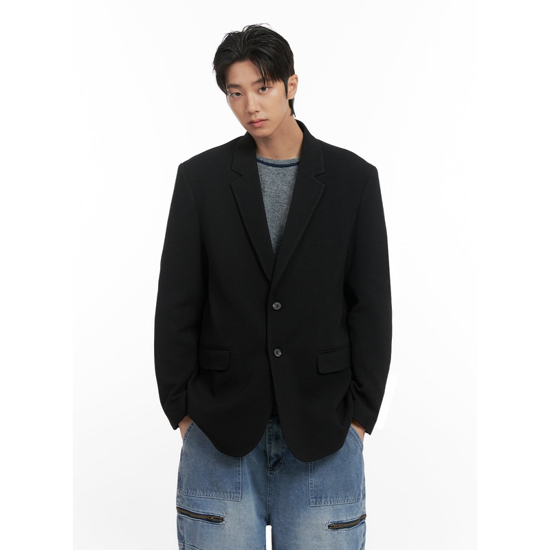 Men’s Oversized Blazer ID406 Black M