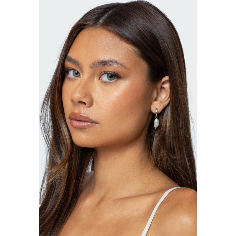 Pearla Hoop Earrings GOLD OS