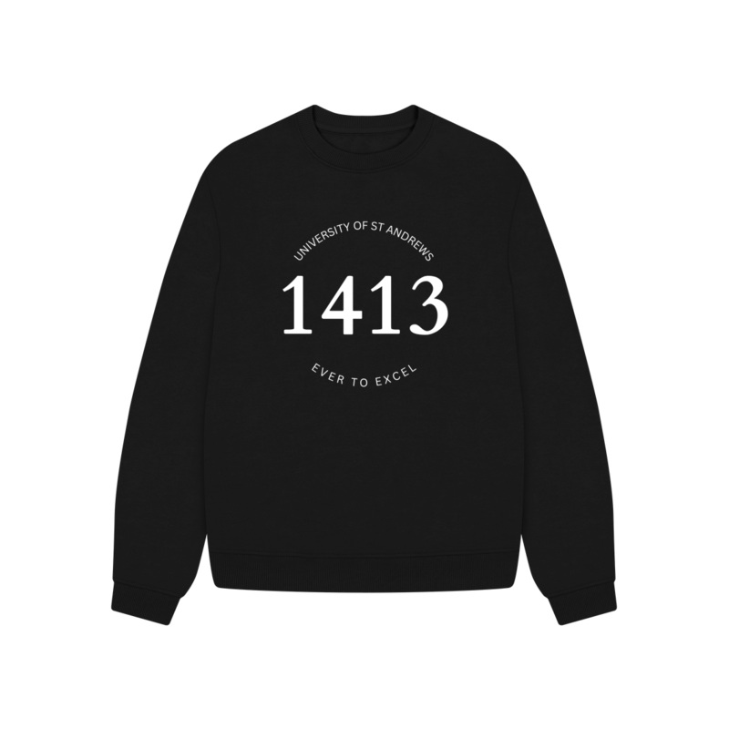 1413 Oversized ladies sweater Black 8