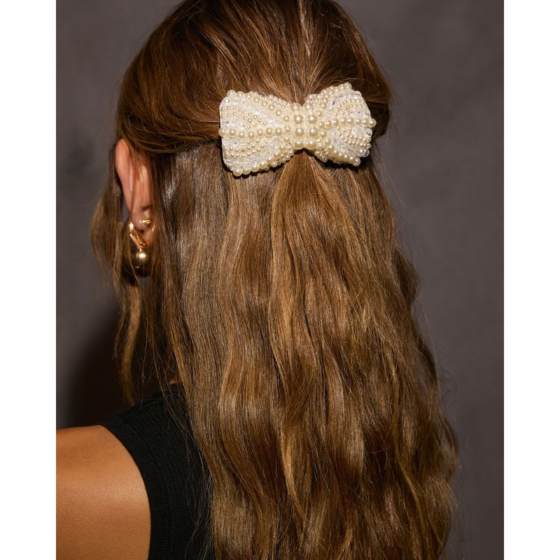 Final Piece Pearl Bow Barrett Ivory O/S
