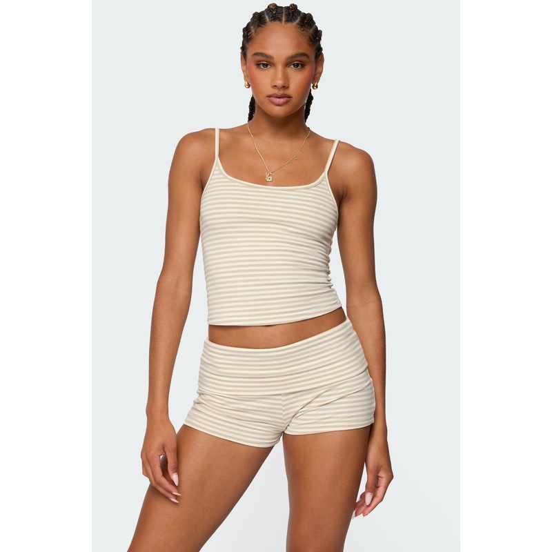 Kodi Striped Tank Top BEIGE XS