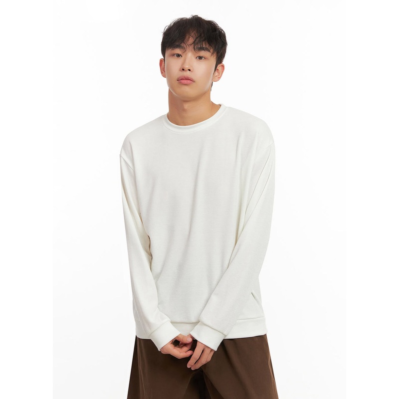 Men’s Basic Long-Sleeve Tee ID427 White M