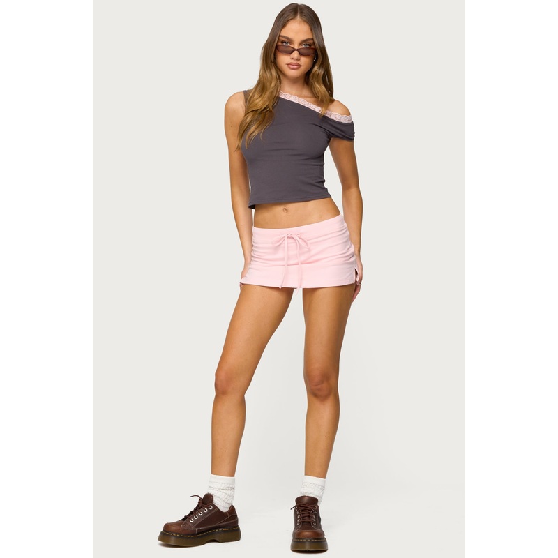 Bayside Slitted Micro Skort PINK XS