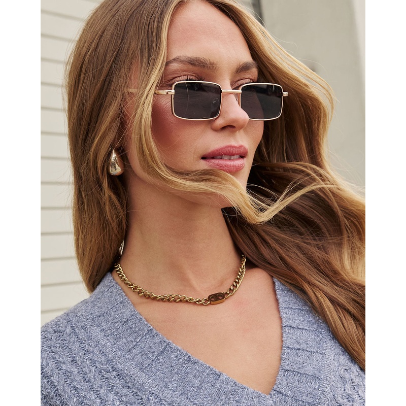 Hudson Square Lens Sunglasses Smoke O/S