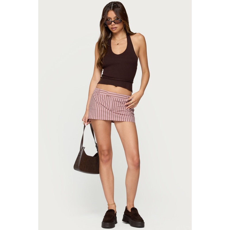 Marlow Striped Mini Skort PINK XS