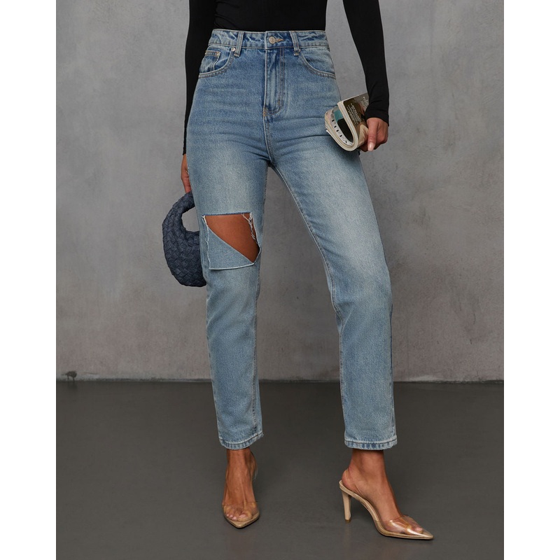 Vara High Distressed Jeans Medium Wash 24