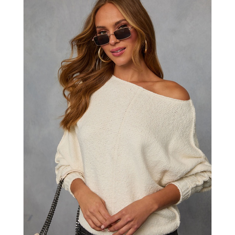 Avena Knit Sweater Cream XS