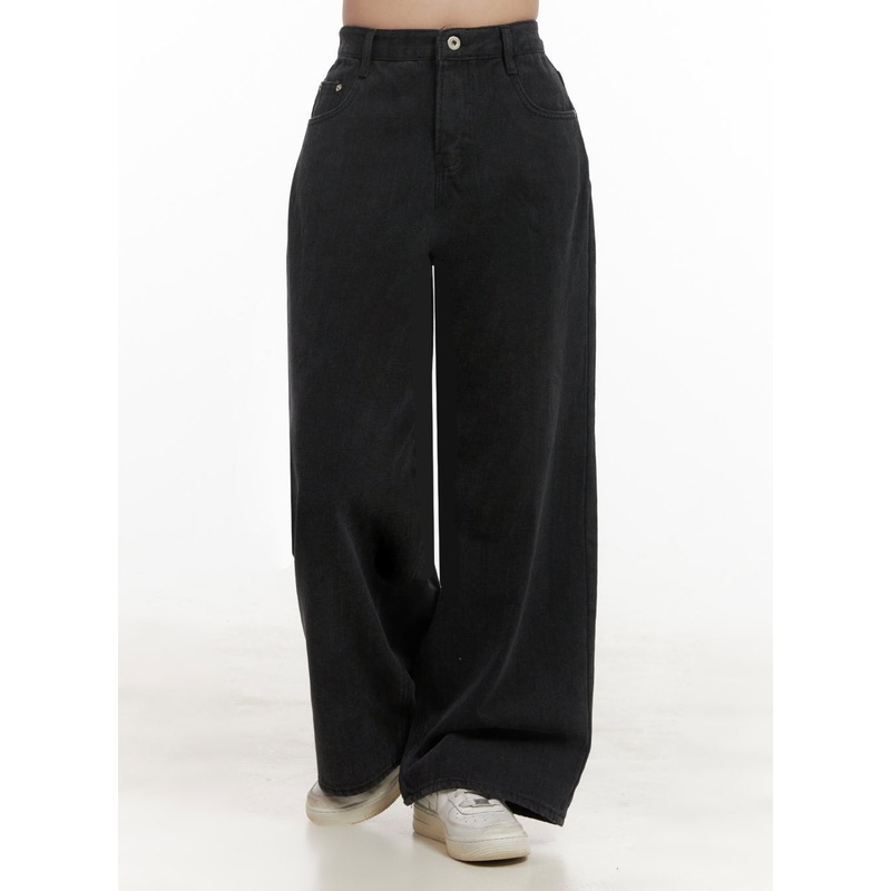 Essential Wide-Leg Pants IJ510 Black S