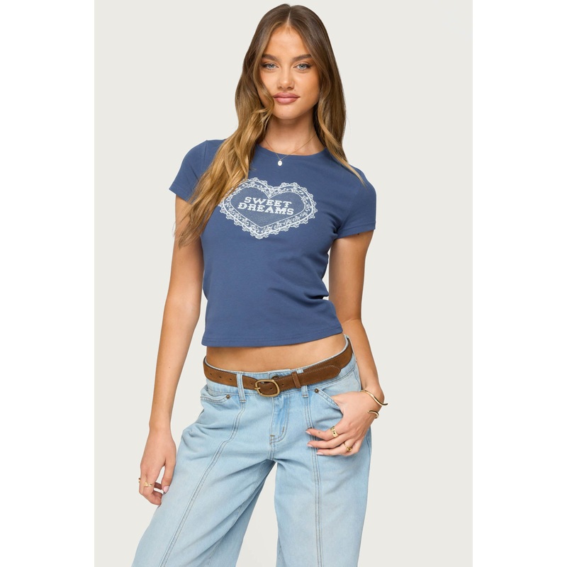 Sweet Dreams T Shirt NAVY XS