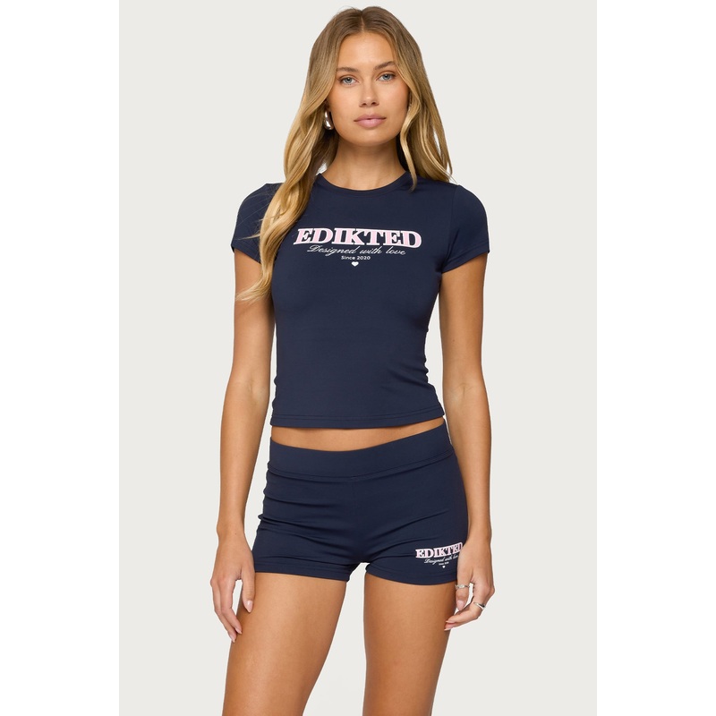 With Love T Shirt NAVY XS