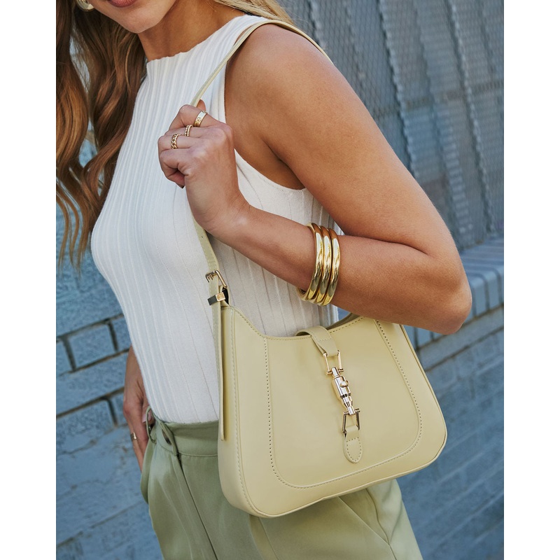 Cammy Structured Shoulder Bag Butter Yellow O/S