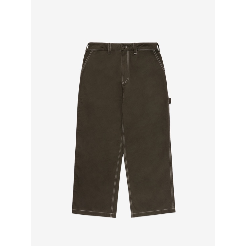 Contrast-Stitch Trousers – Green 26