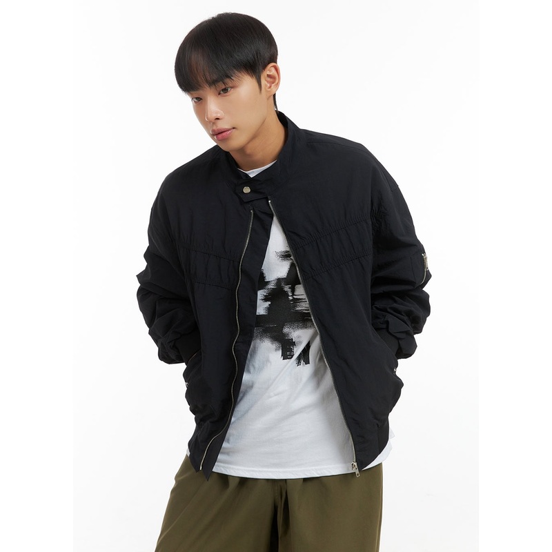 Men’s Quattro Pocket Zip Up Jacket CO408 Black M/L