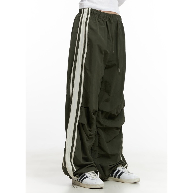 Pintuck Sporty Sweatpants CG420 Dark green M/L