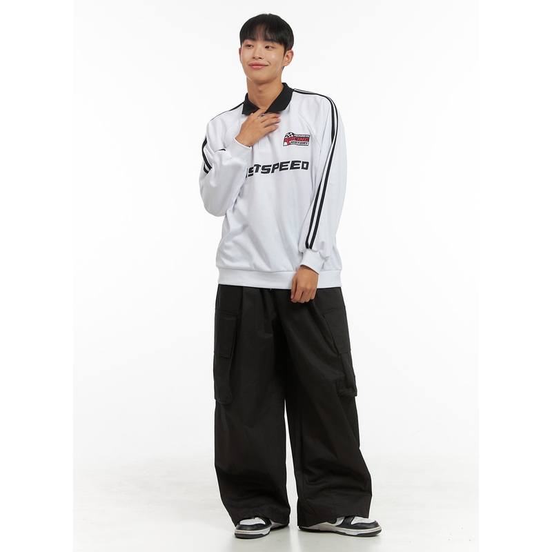 Men’s Cargo Chic Cotton Pants IS420 Black M/L