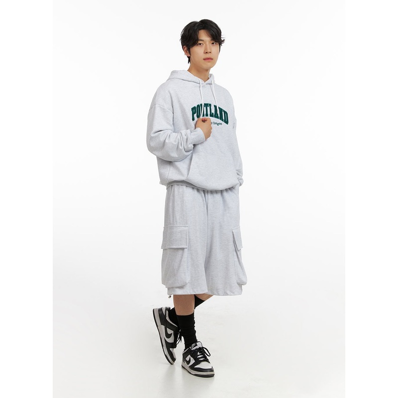 Men’s Cargo Sweatshorts (Light Gray) IG409 Light gray M/L