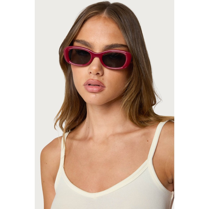 Juna Square Sunglasses RED OS