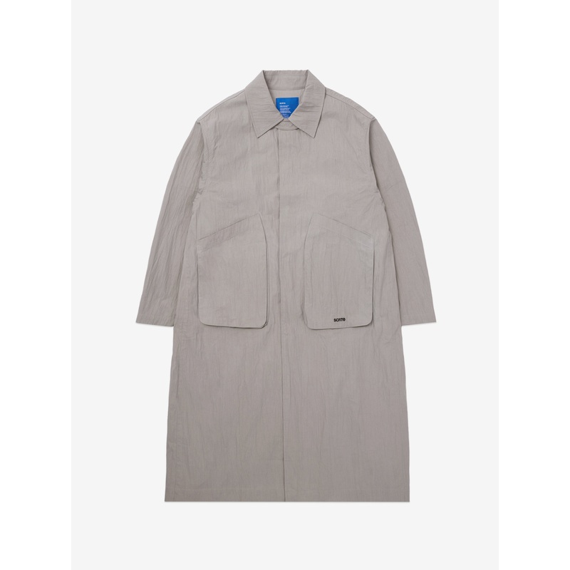 Hologram Mac Coat – Light Grey XS