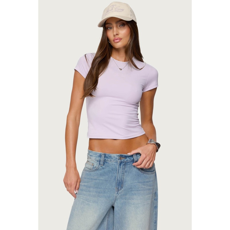 Tay Short Sleeve Top LILAC XS