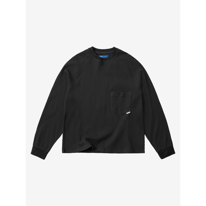 Waffle Longsleeve – Black XS