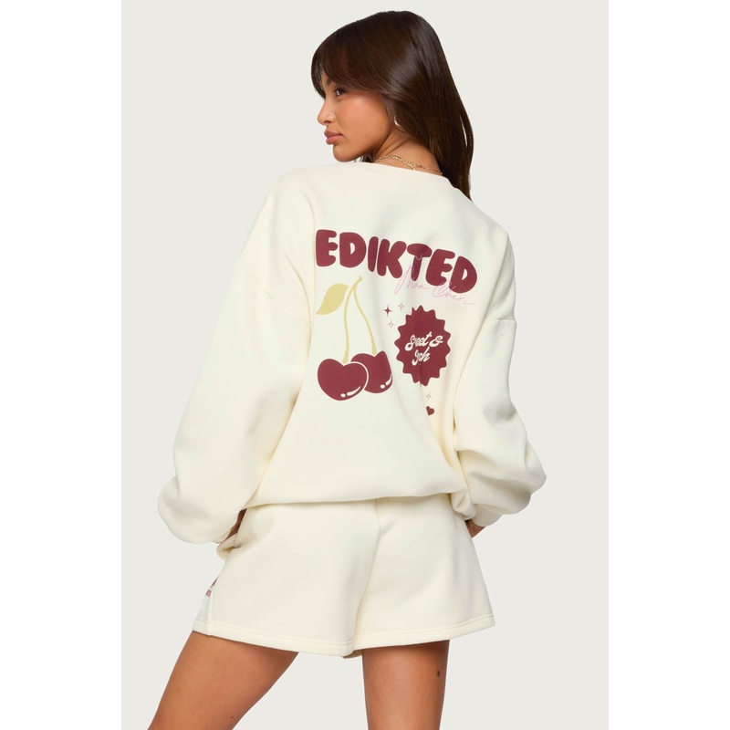 Cherry Babe Sweatshirt CREAM XS