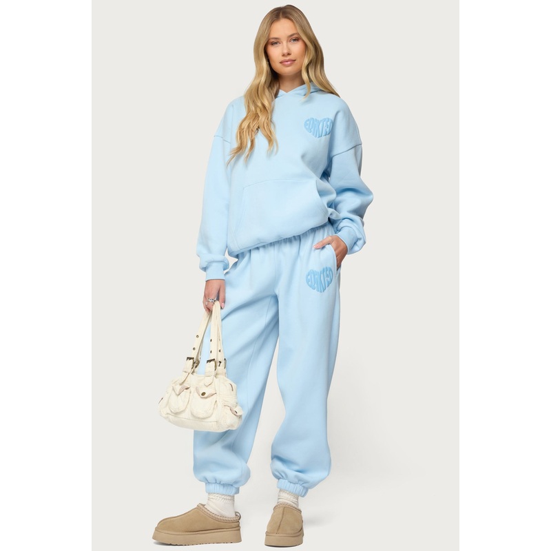 Major Love Edikted Sweatpants LIGHT-BLUE XS