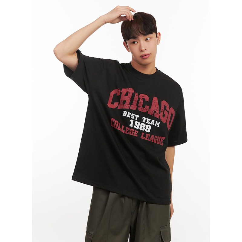 Men’s Graphic T-Shirt IF521 Black M/L