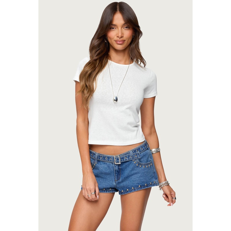 Nikkey Semi Sheer T Shirt WHITE XS
