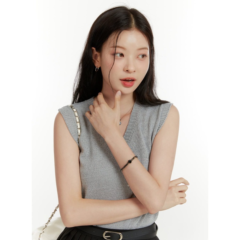 Beaded Bliss Bracelet OU418 Black One Size