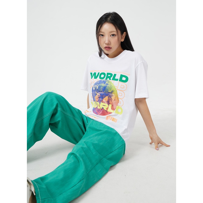 Colorful Wide Leg Cotton Pants BM304 White S