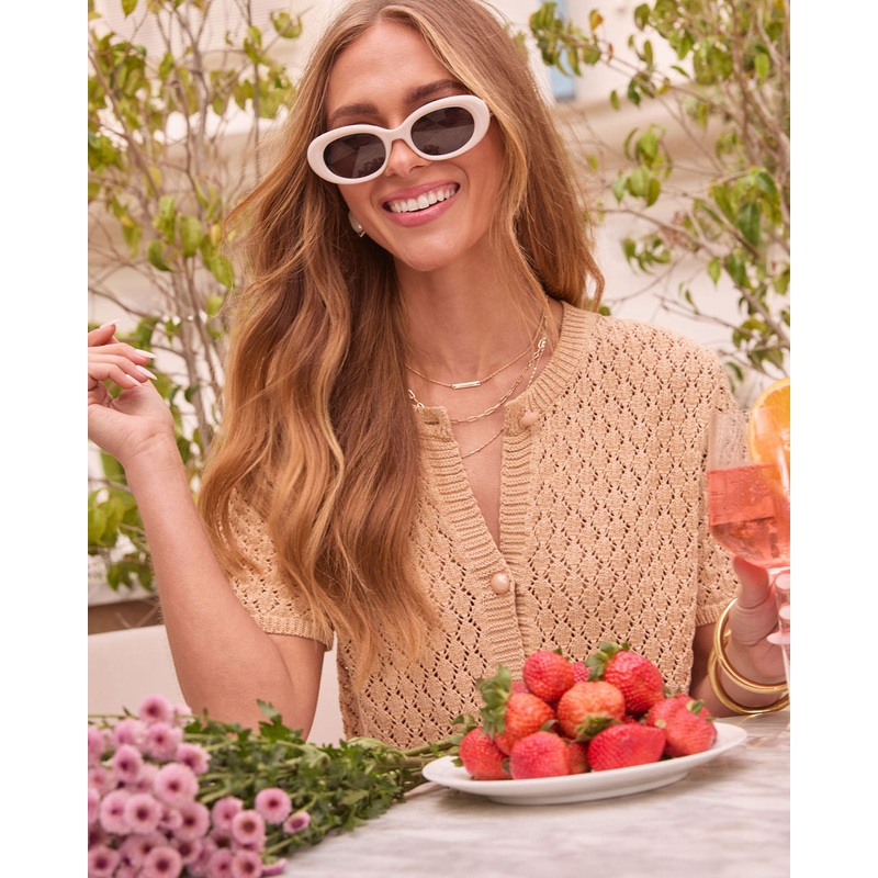 Tania Retro Round Sunglasses Pink O/S