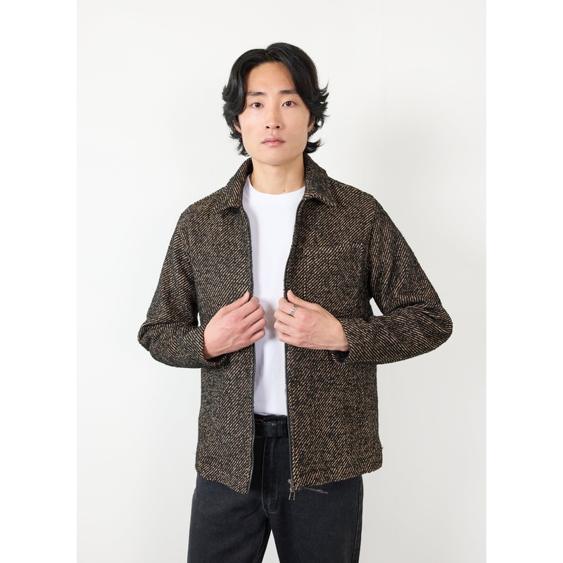 Zip Overshirt | Twill | Oak XS