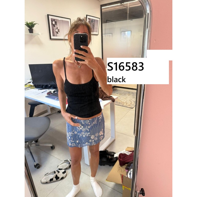 Deanna Tank Top BLACK XS