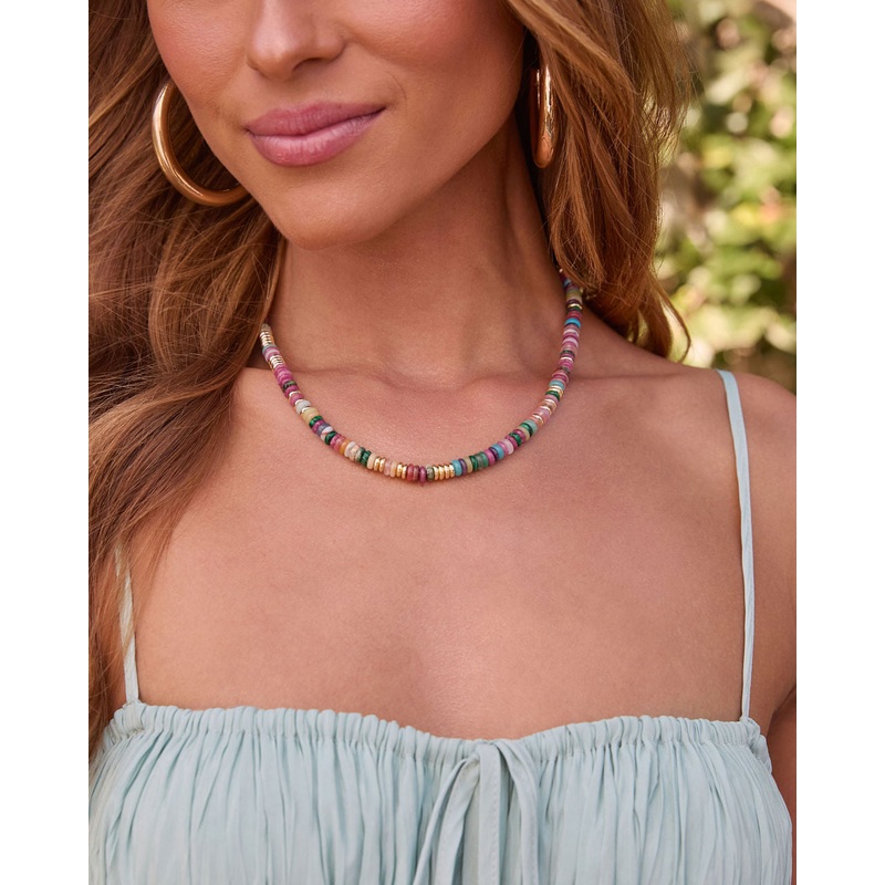 Aniston Colorful Beaded Necklace Multi O/S