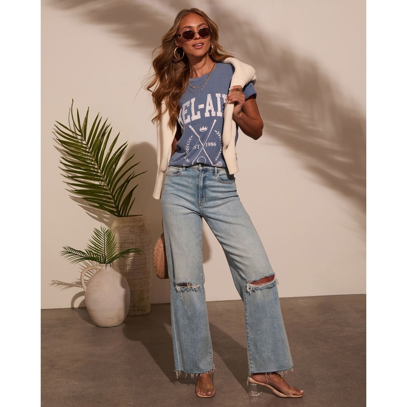 Bel Air Golf Club Short Sleeve Graphic Tee Ocean Blue S