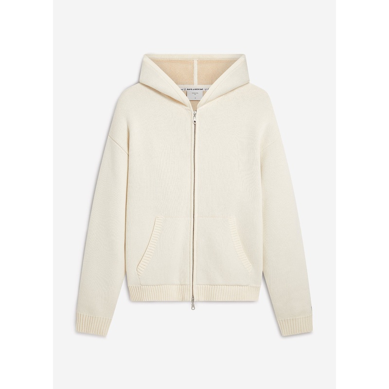 Chronicle Knitted Hoodie | Cotton | Ecru XS