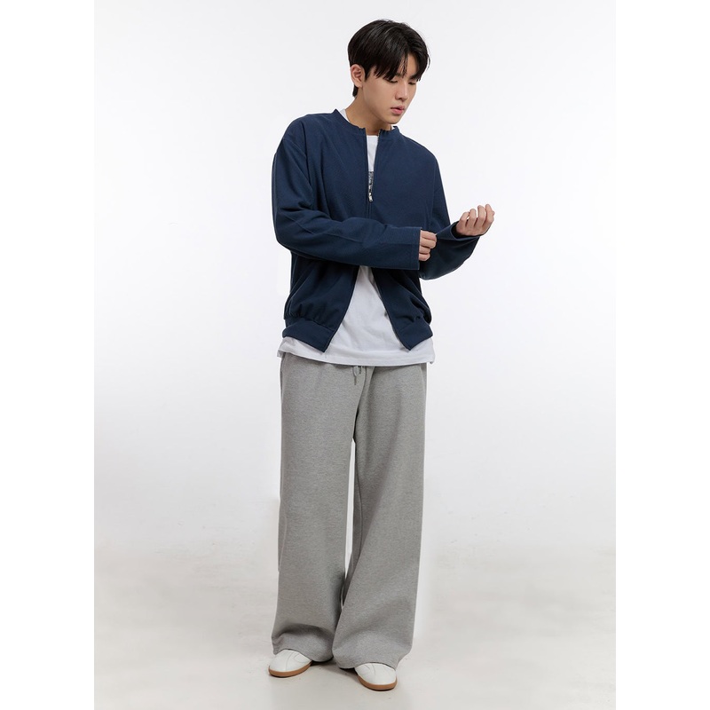 Men’s Essential Wide-Leg Sweatpants IM525 Gray M/L