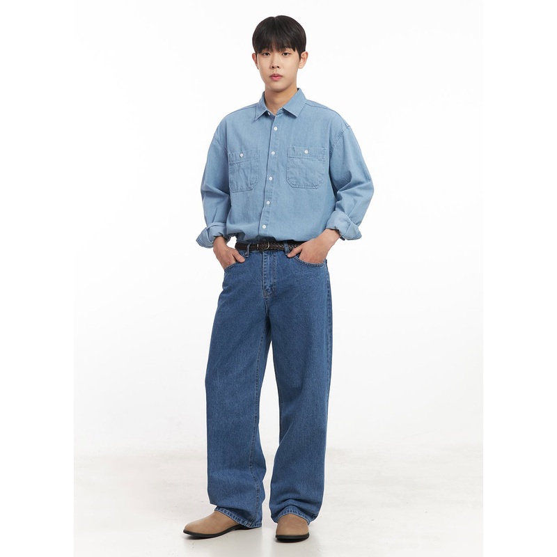 Men’s Straight-Leg Jeans IM527 Blue S