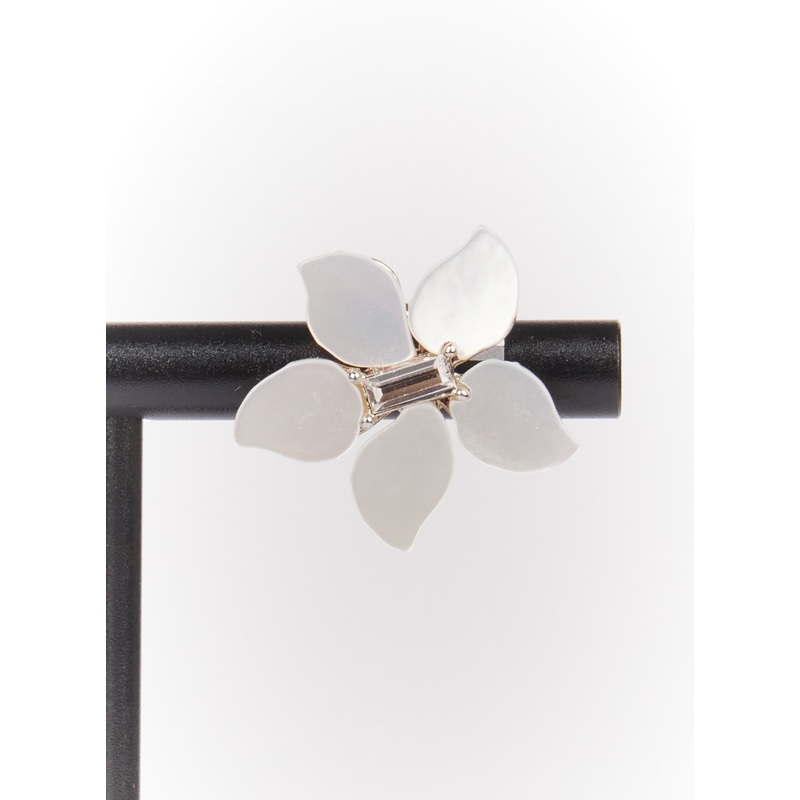 Luna Petal Earrings IM531 White One Size