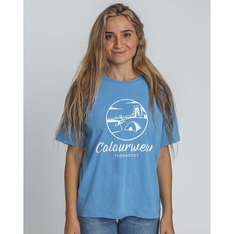 Surf Relaxed Tee – Ljusbl Light Blue XS