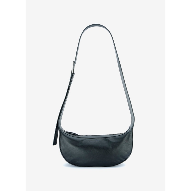 Black Leather Sling Bag ONE SIZE