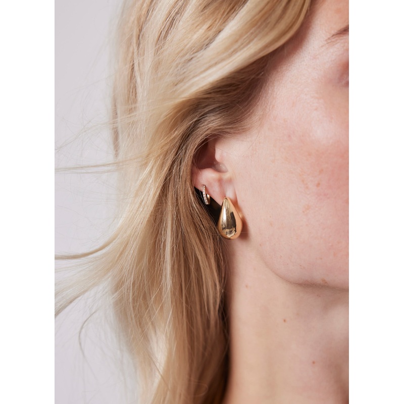 Gold Tone Drop Earrings ONE SIZE