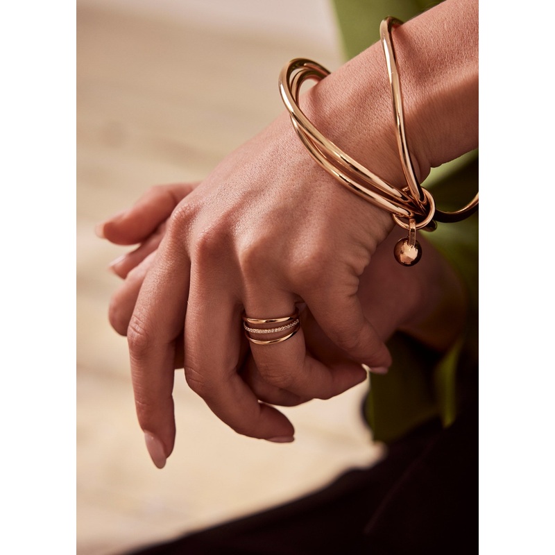 Gold Tone Triple Bangle ONE SIZE