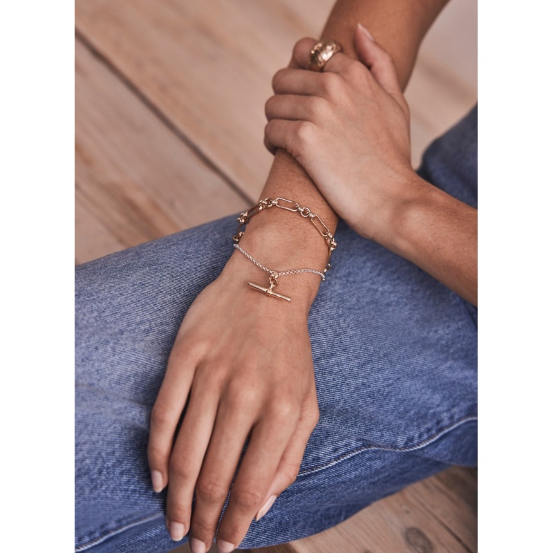 Mixed Double Strand Bracelet ONE SIZE