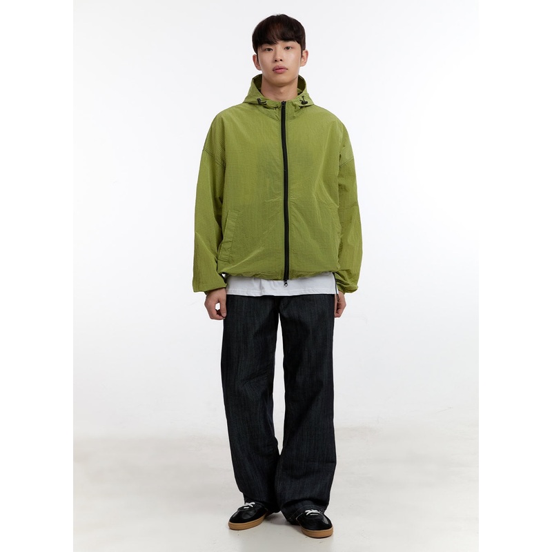 Men’s No-Fade Wide-Leg Jeans IA507 Dark blue S