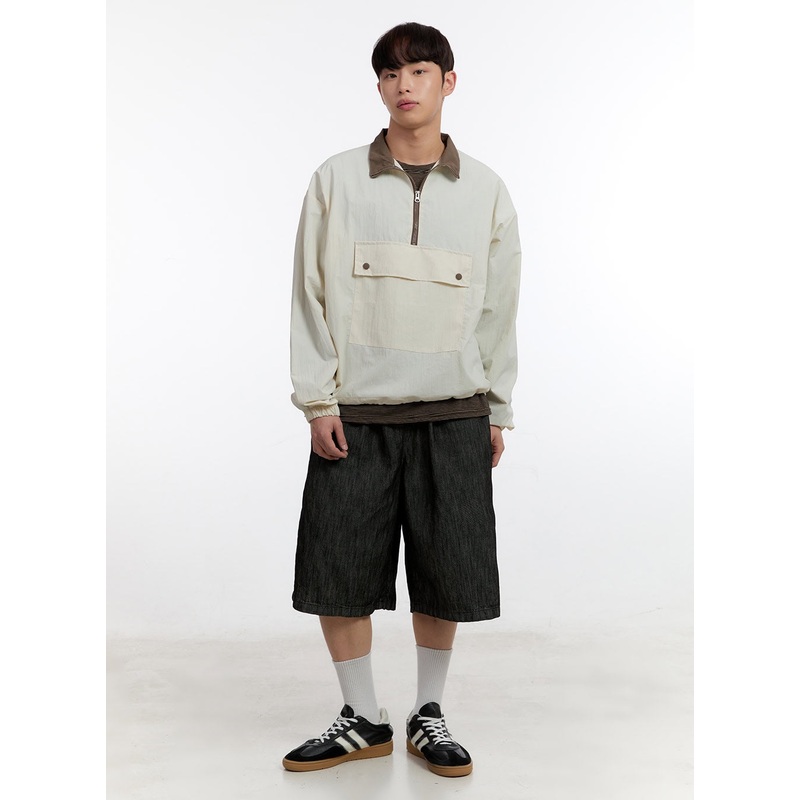 Men’s Wide-Fit Jorts IA507 Black M/L